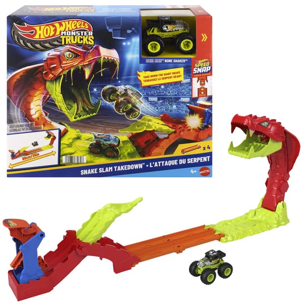 Monstertruckbanset med ormutmaning och bil