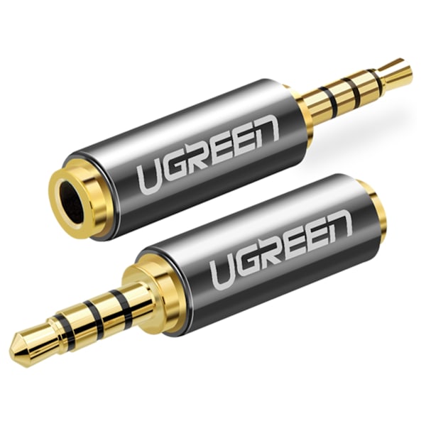 Adapterplugg Ljudjack adapter 2,5 mm hane till 3,5 mm jack hona svart