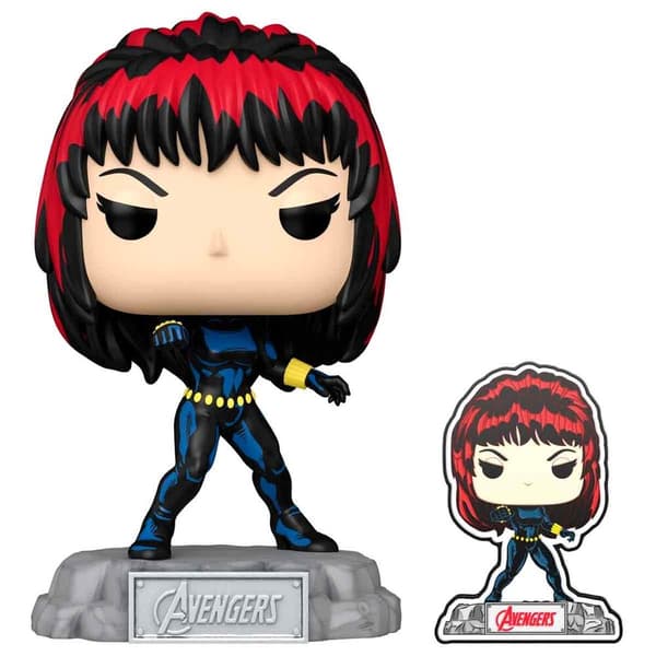 Marvel Avengers 60th Anniversary Black Widow-figur med nål