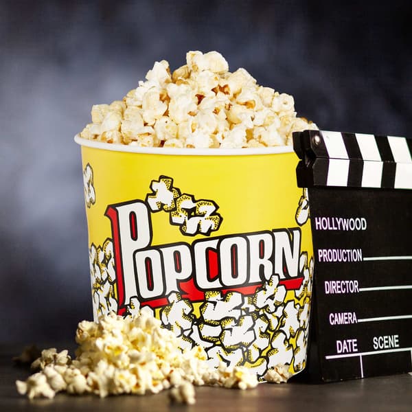 Genanvendeligt popcornspandsæt med 6 stk