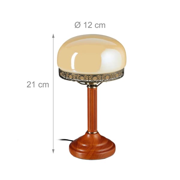 Bordlampe i antik stil beige
