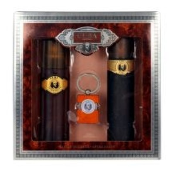 Cuba - Cuba Gold Gift Set EDT 100 ml After Shave Cuba Gold 100 ml and keychain 100ml