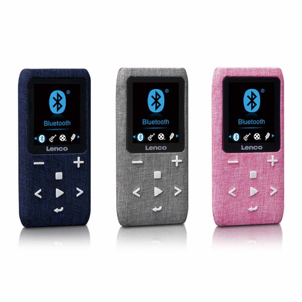 MP3/MP4-soitin Bluetoothilla, 8 Gt, Vaaleanpunainen, FM-radio