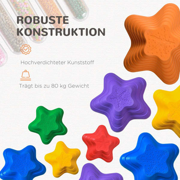 Aurinkoiset Jokikivet, 6 Kpl. Tasapainokivet, Tasapainopeli, Liukumattomat Pinoamiskivet, Ponnahduskivet Kestävät Jopa 80 Kg, 3-8 Vuotiaille Lapsille,
