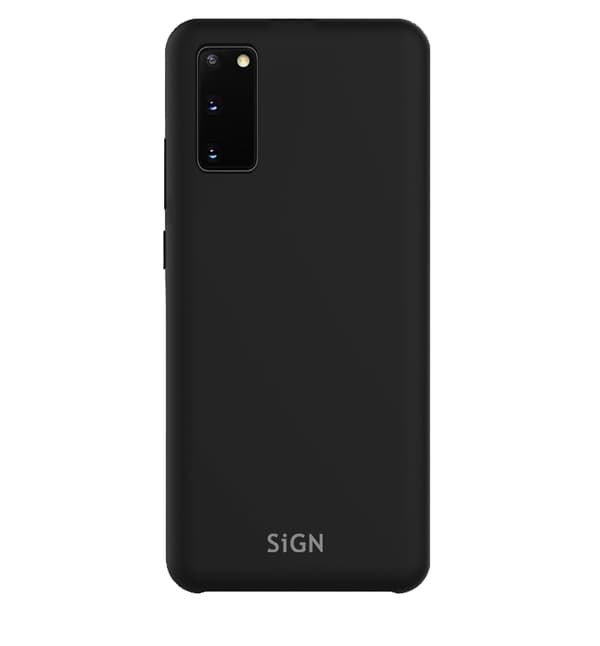 Liquid Silikone Cover til Samsung Galaxy S20 - Sort