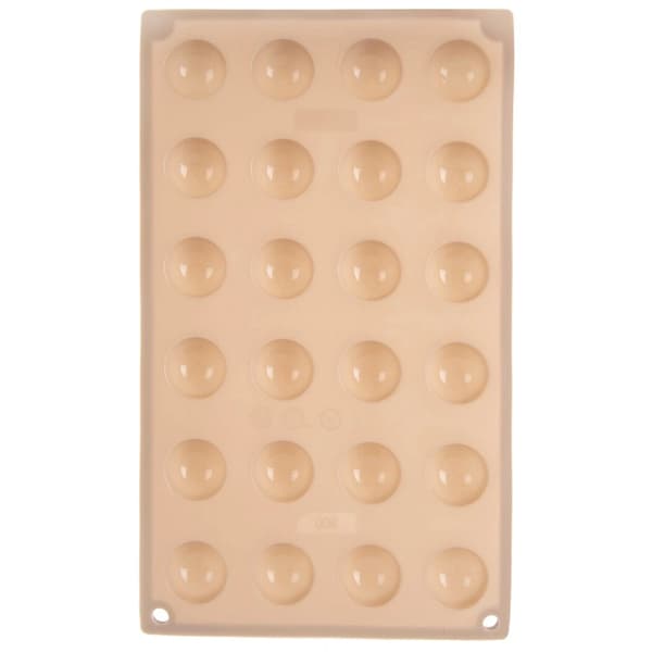 Silikone slikform, beige, 24 praliner, 30x17,5 cm