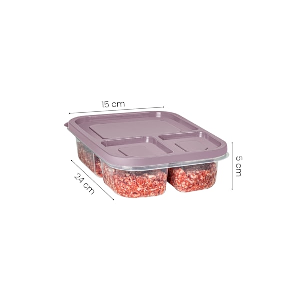 Förvaringsbox Set (6 delar) 6Lidkdrtgn1 - 17 - Rosa
