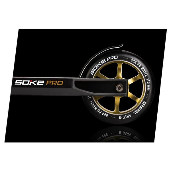 Guldfarvede hjul til scooter 110 mm - 2-pak