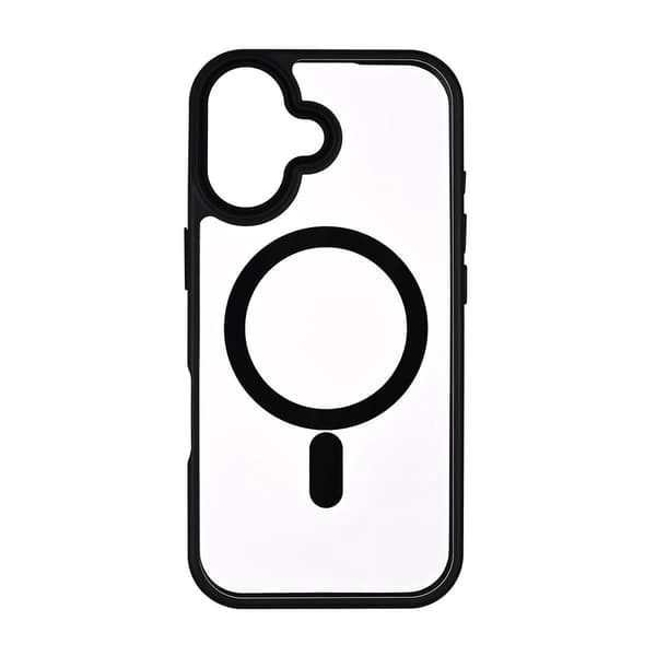 iPhone 17 MagSafe Clear Case – Stötsäker, Tunt, Svart