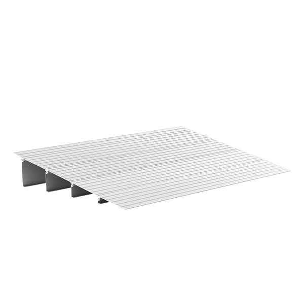Dørtærskelrampe, 115 mm stigning, aluminium, 800 lb