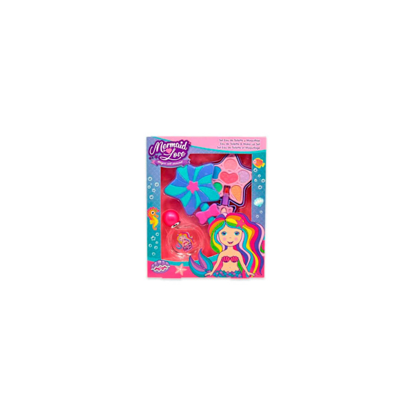 Cartoon Lorenay Mermaid Love Edt y Maquillaje Edt Spay 50ml Sets