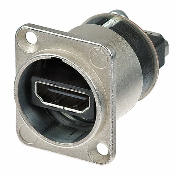 HDMI-gennemføringsadapter, sort D-formet hus