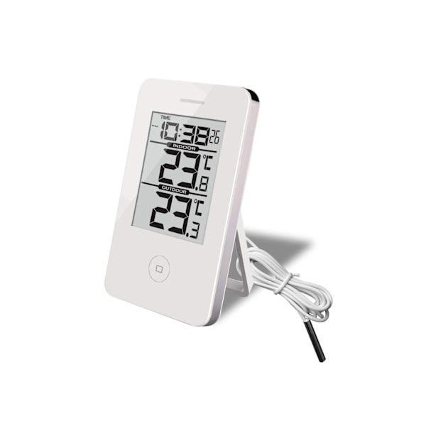TERMOMETERSTOF Digitalt termometer og ur