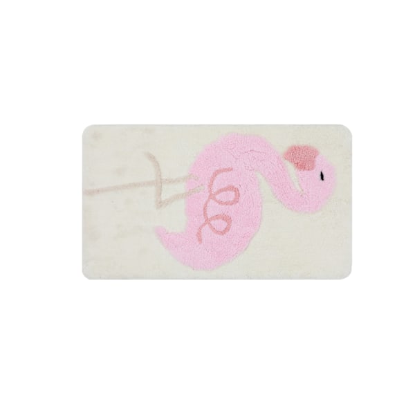 Akryl-bademåttesæt (3 stk) Flamingo