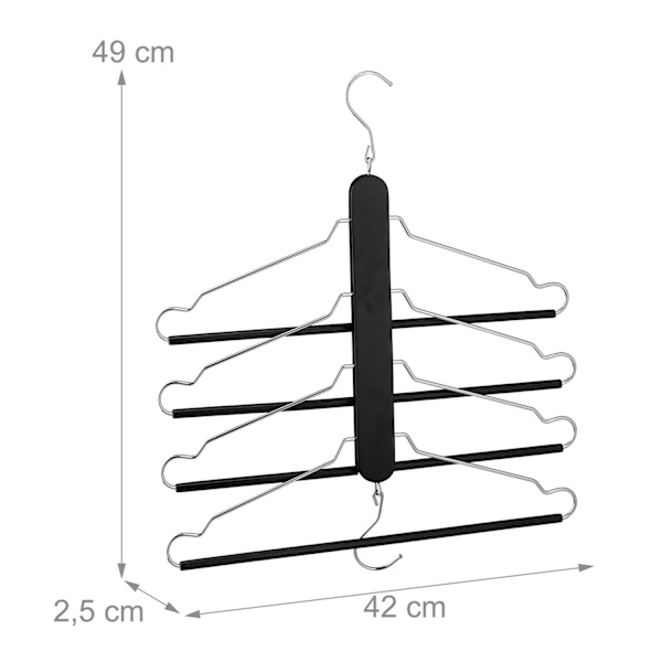 Tilaa säästävä kiinnike moninkertainen musta