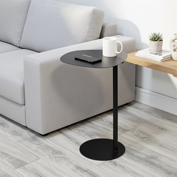 Sort metal sidebord – 35x25x53 cm