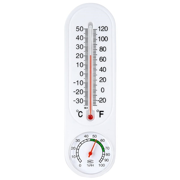 Termometer med hygrometer för inomhus och utomhus bruk