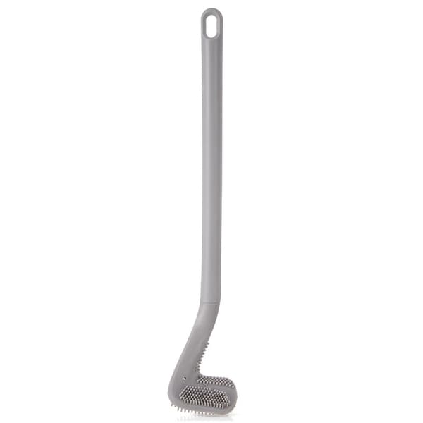 Silikoninen WC-harja, harmaa, 40 cm, ripustettava