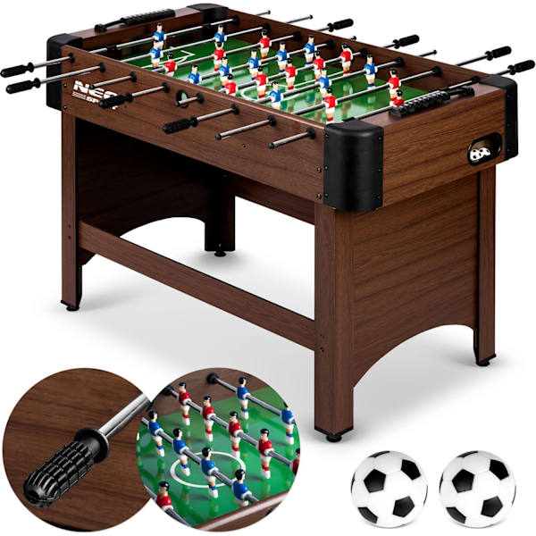 Fodboldbord Neosport 118x61x79 cm NS-804 mørkebrun