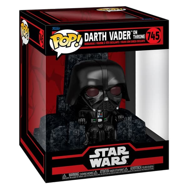 Star Wars Darth Vader Popfigur, Deluxe Edition, Throne Display