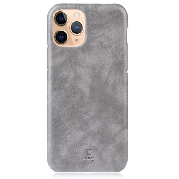 Crong Essential Cover - PU-läderfodral för iPhone 11 Pro (grå)