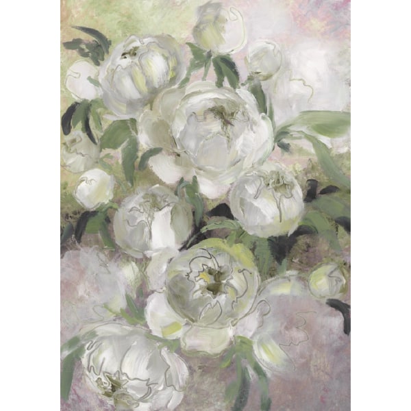 Sady Painterly Florals In Green - 70x100 cm