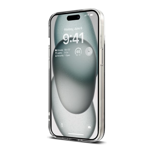 Crong Crystal Slim Cover - Fodral för iPhone 15 (Transparent)