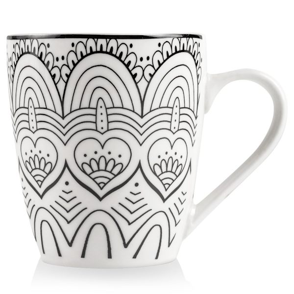 Mugg i Porslin för Kaffe, Te och Andra Drycker