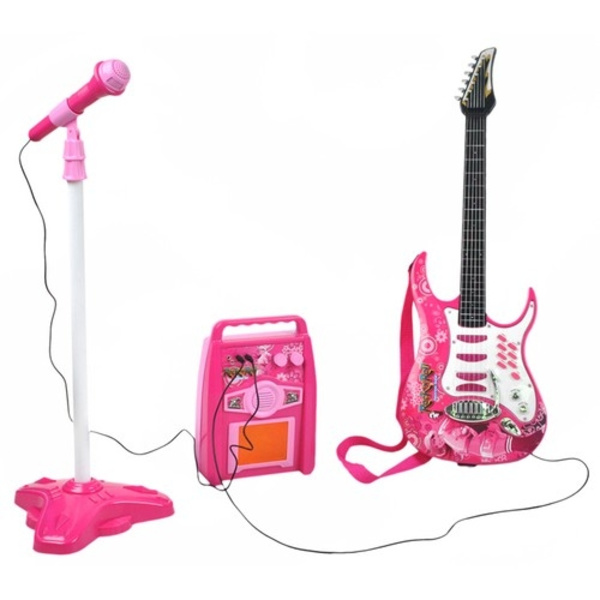 Guitar + mikrofon + forstærker rose 22407