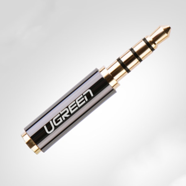 Adapter ljudjack 3,5 mm hane till jack 2,5 mm hona svart