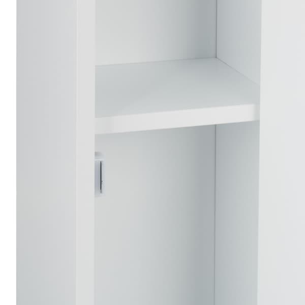 Toiletskab med opbevaring og papirholder