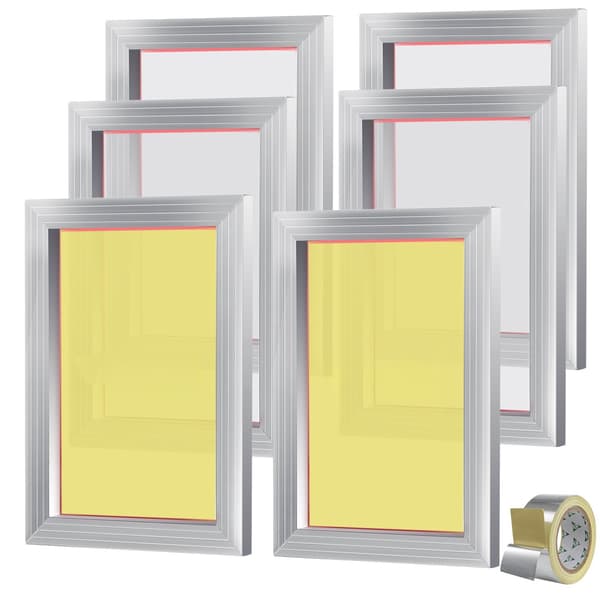 Screentrycksramar, 25x33 cm, 156 mesh, 6-pack
