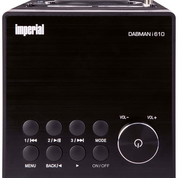 DABMAN i610 Multifunktionel stereoradio DAB+ / FM / Internet / Bluetooth Sort