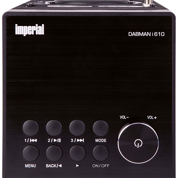 DABMAN i610 Multifunktionell stereoradio DAB+ / FM / Internet / Bluetooth Svart