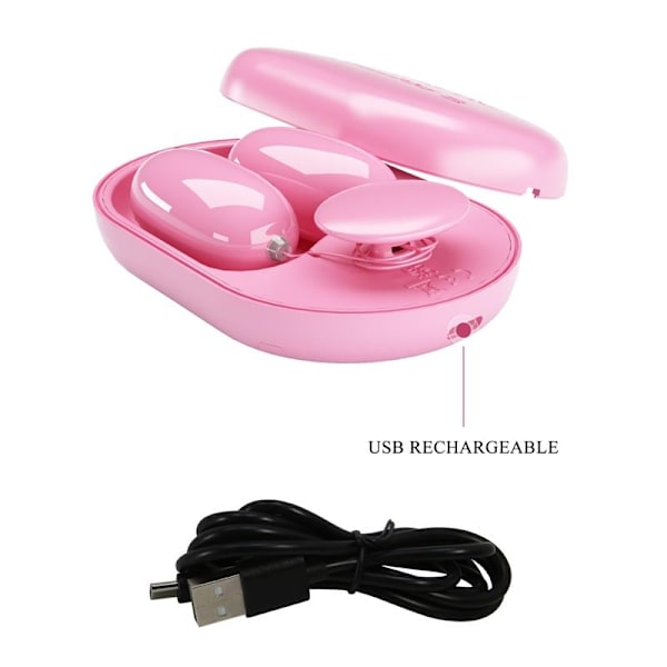 Fun Box Vibrerende Kugler med Fjernbetjening Pink USB