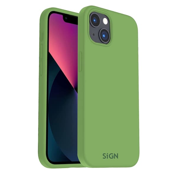 Liquid Silikone Cover til iPhone 14 - Jade Grøn