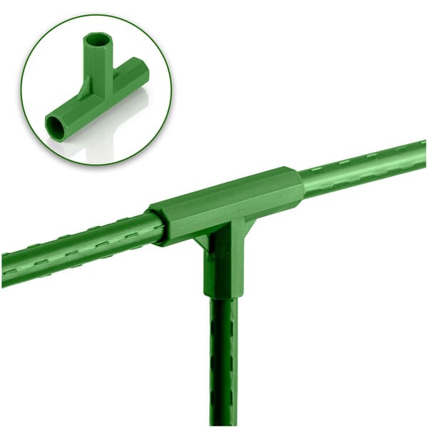 11 mm växtstakekopplingar, 4-pack, gröna