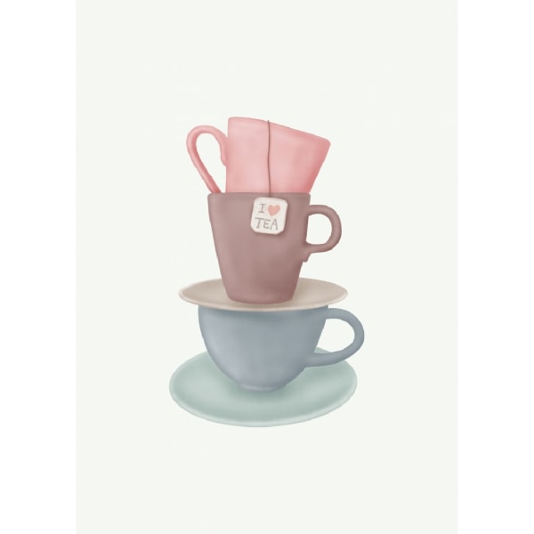 I Love Tea - 50x70 cm