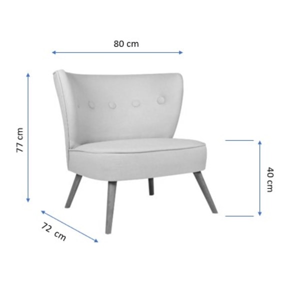 Wing Chair Bienville - Indigo Blue