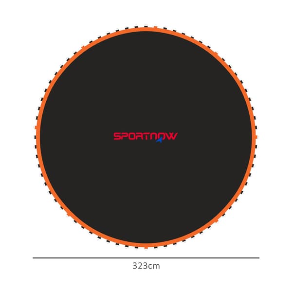 Trampolinerstatningsmåtte, rund, 3,66 m, polypropylen, orange