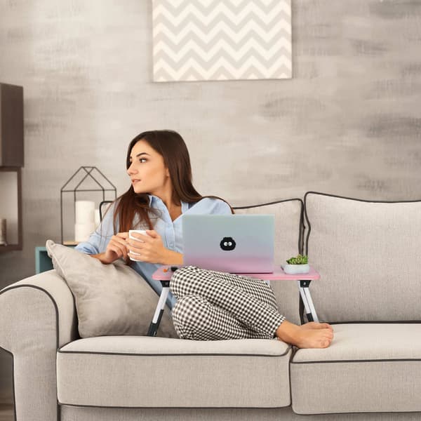 Rosa laptopbord
