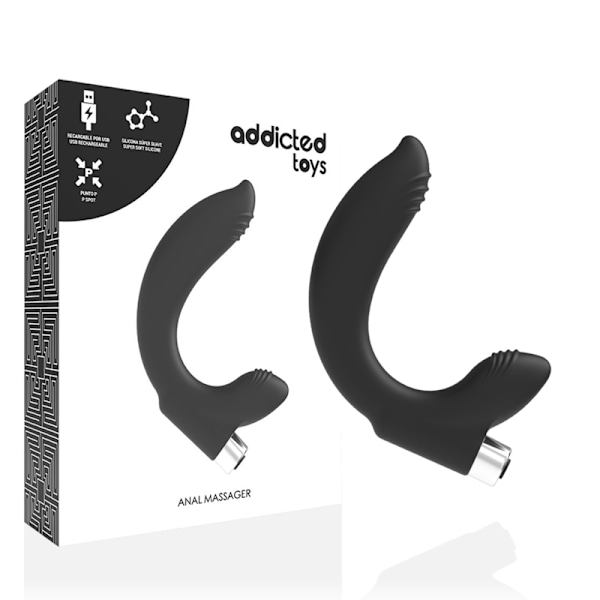 Addicted Toys - Prostatic Vibrator Genopladelig Model 7 - Sort
