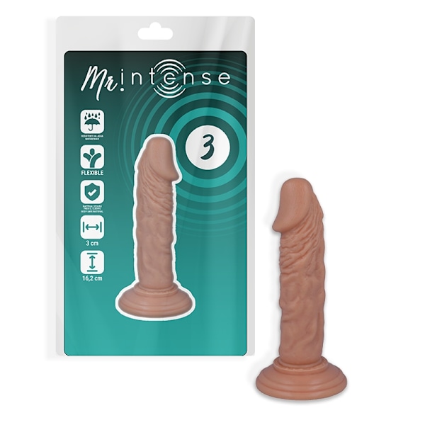 Mr Intense - 3 Realistisk Pik 16,2 Cm -O- 3 Cm