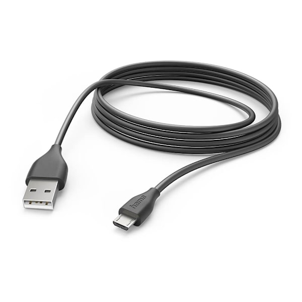 HAMA Ladekabel USB-A til Micro-USB Sort 3,0m