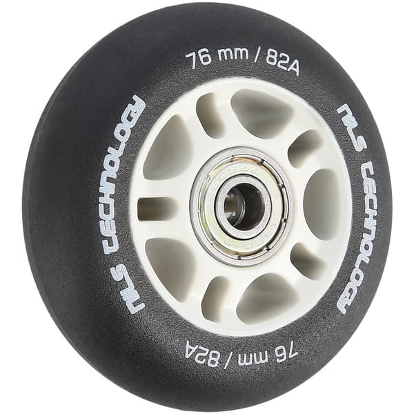 Svart 76x24 82A PU hjul & ABEC-9 kullagerset