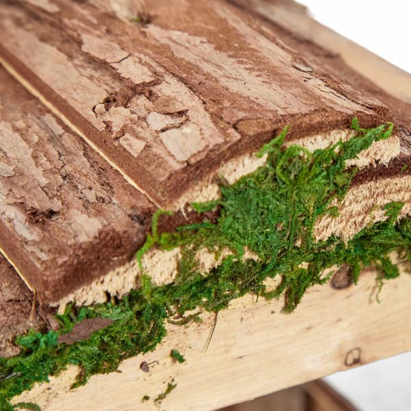Fågelmatare med bark