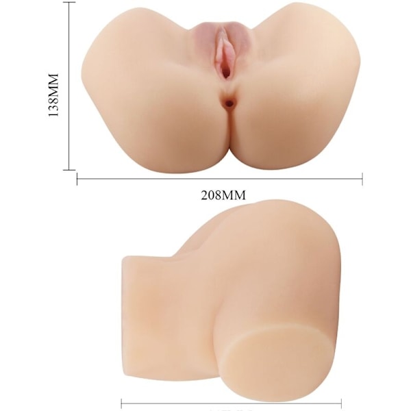 Crazy Bull - Realistisk vagina og anus Hailey Vibrator