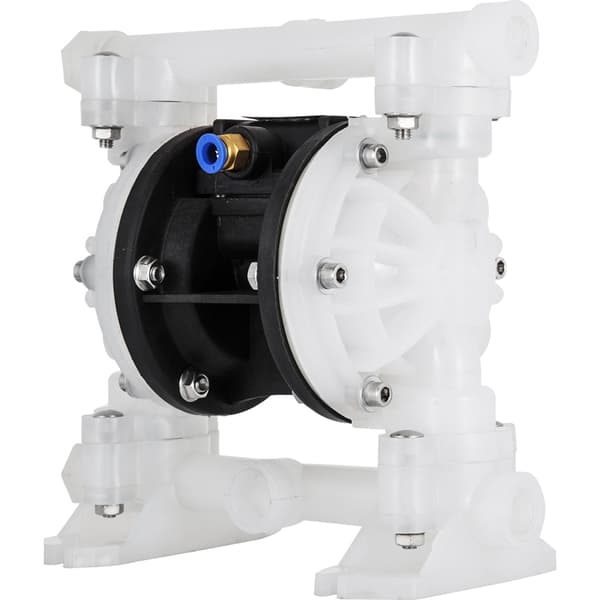 Luftdriven dubbelmembranpump, PTFE, 100 PSI, 1/2 tum