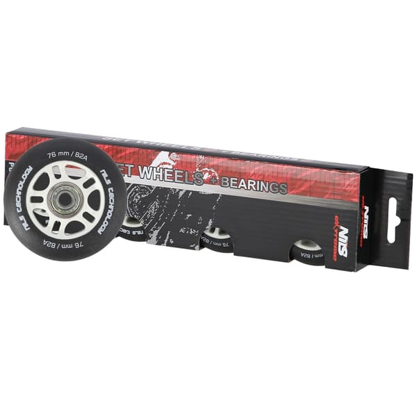 Musta 76x24 82A PU-pyörät ja ABEC-9 laakerit