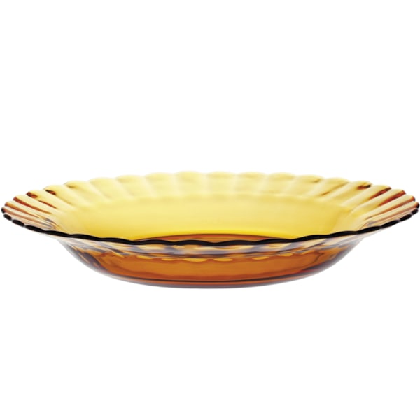 Duralex PICARDIE AMBER syvä levy, oranssi 230 x 35 mm - sarja 6 kpl.